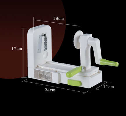 Erweitern Sie das Kochen mit 5 Klingen Veggie Spiral Slicer ABS PS TPR 420 Edelstahl