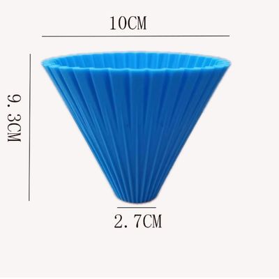 Modernes Design Silikon-Kaffeematten mit wiederverwendbarem Trichterfilter und einklappbarem Tropfstoff