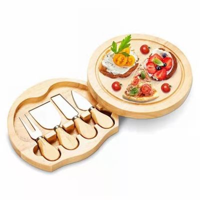 22.5*22.5*3.5cm Holz Bambus Käse Board Set für OEM/ODM unterstützt