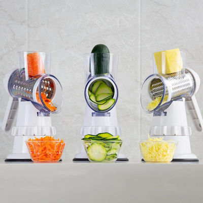ABS Gemüseschneider Rundschneider Grater Kartoffel Karotten Käse Shredder Küchengerät