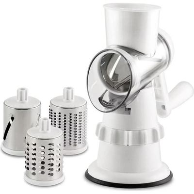 ABS Gemüseschneider Rundschneider Grater Kartoffel Karotten Käse Shredder Küchengerät