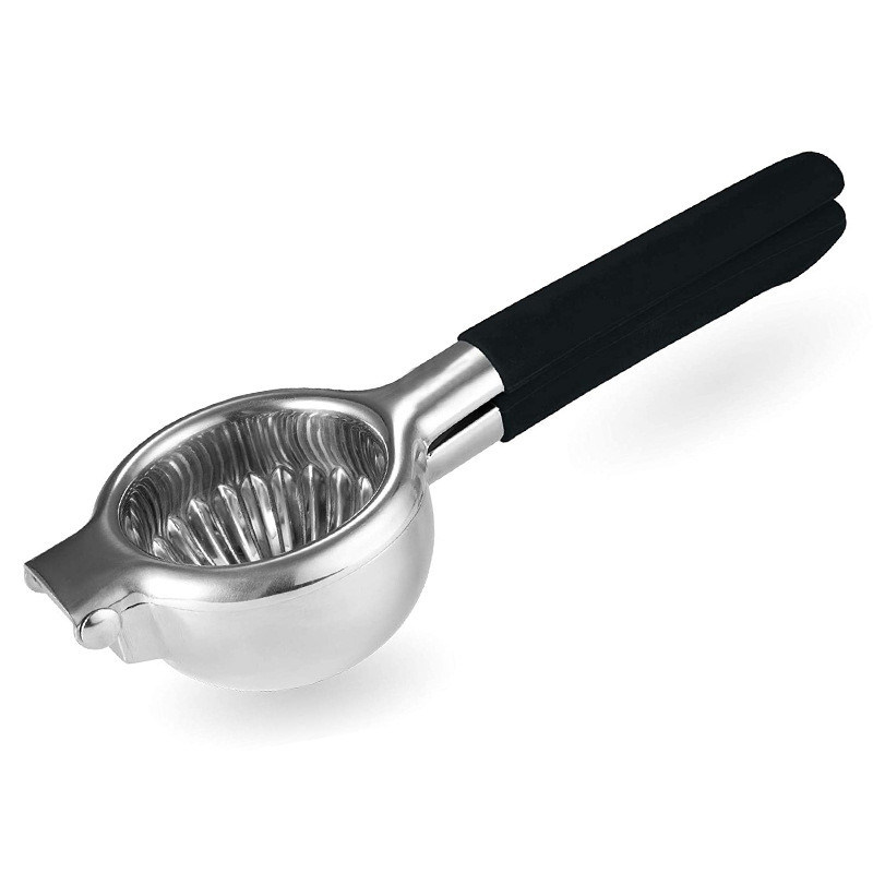 340G Zitronen-Zitrus-Press-Saftsauger mit Edelstahlkonstruktion und weichem Silikon-Griff