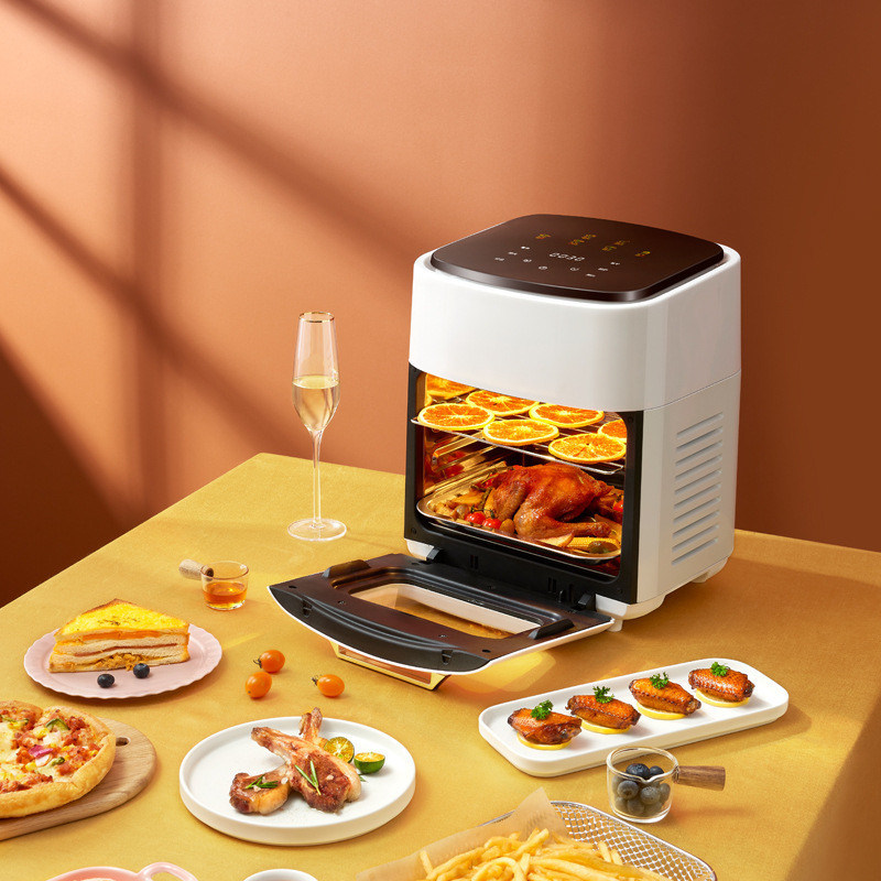 1201W-1500W Spannungsgerät für kommerzielle Luftbrühe Digital 12L 15L ohne Öl mit Mini-Rack