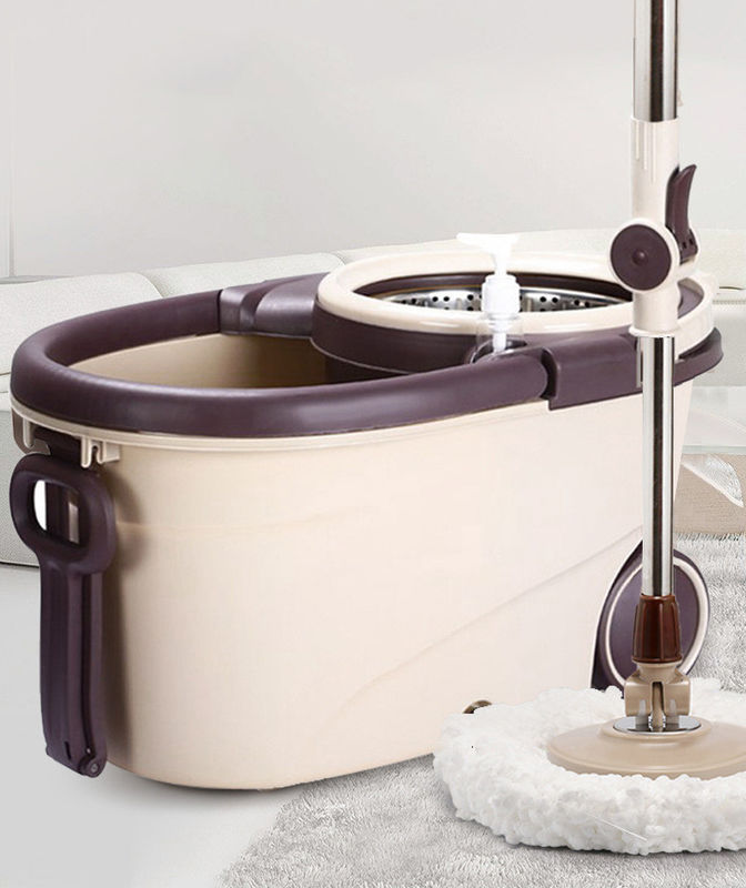 Edelstahl Wringer 360 Spin Easy Clean Cyclone Bodenreinigung Mopp und Eimer Set