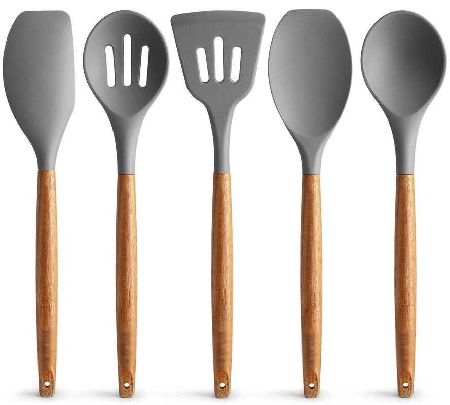 Hochtemperatur Kochgeschirr für die Küche 5 Stück nicht klebend Silikonspatula Löffel