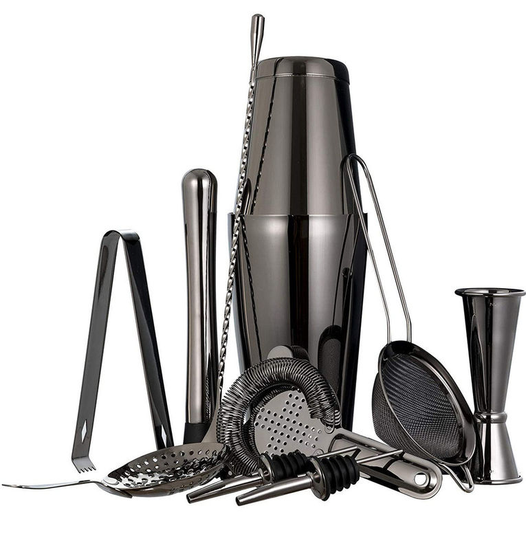 Klassische Design 11-Piece Bartender Kit Cocktail Raucher Set 750 ml/600 ml für die Herstellung