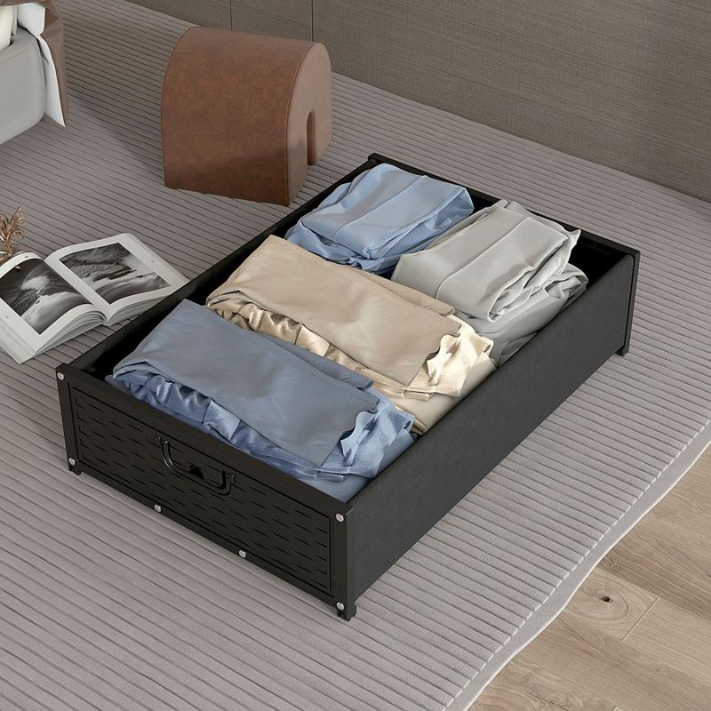 Logo Kunden-Logo Akzeptierte Lagerhalter Regal für Unterbett Spielzeug und Kleidung Organisation