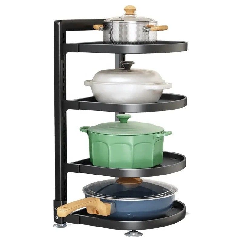 Vorräte 29*27*45cm G-Ting 4 Schichten Regal für Hängepotten und Pfannen Küche Organisation