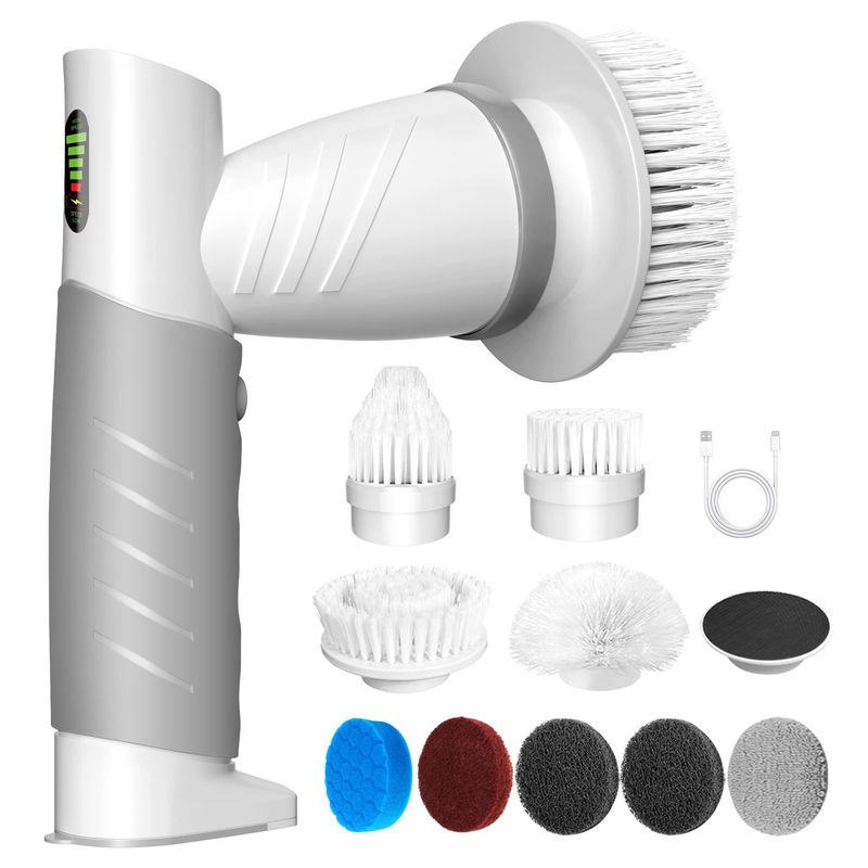 9 in 1 USB elektrische Reinigungsbürste für die Küche Bad Badewanne und Spülbecken