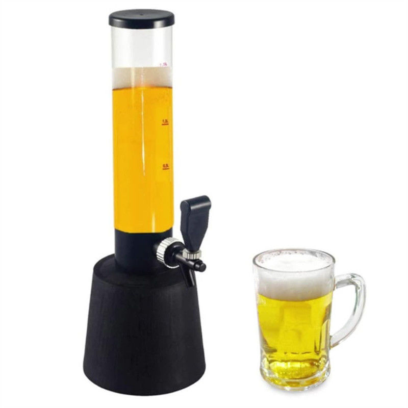 Customized Ice Tube Bier Getränke Fass mit Wasserhahn Dispenser und Eis Kühlung Bier Turm