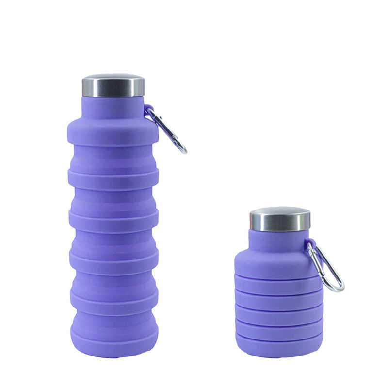 Rückziehbare Flasche mit großer Kapazität aus Silikon für Outdoor-Aktivitäten