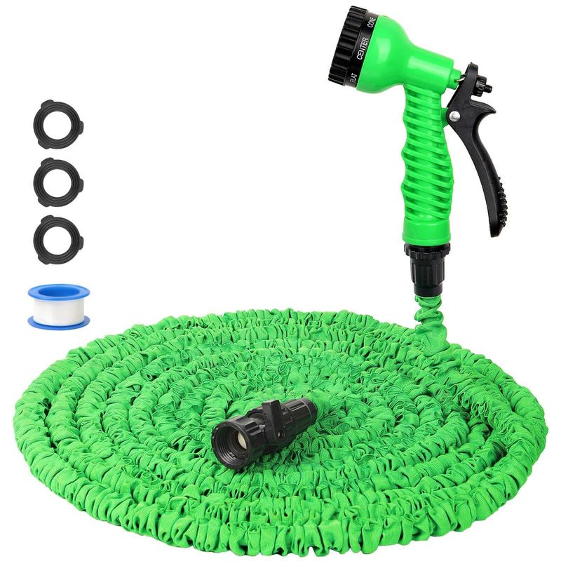 Bewässerung einfach gemacht erweiterbar Magic Flex beheizter Garten Schlauch 25-200FT mit Sprühpistole