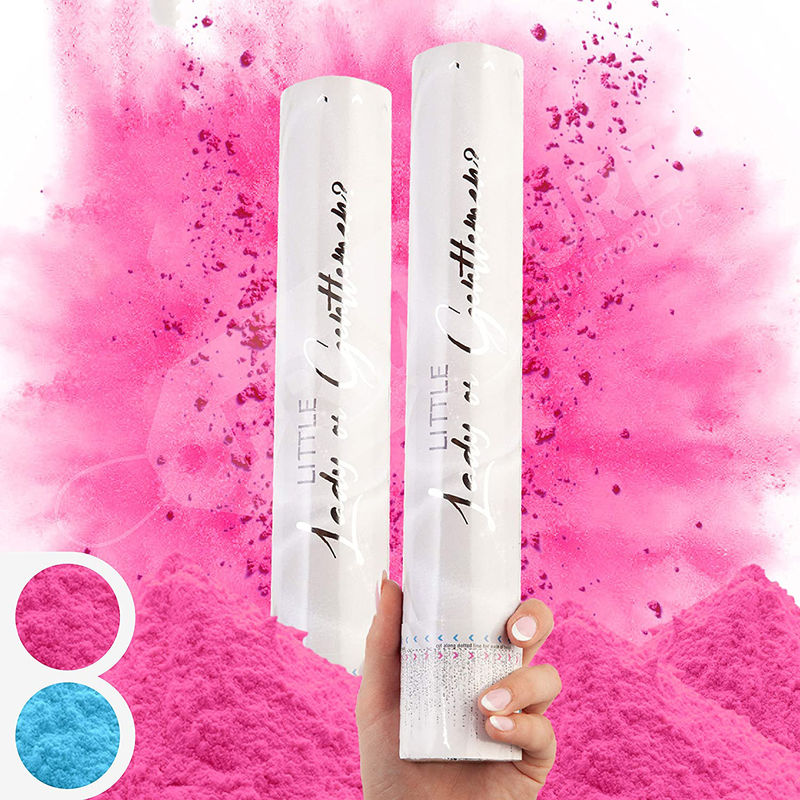 60cm Geschlecht offenbaren Confetti Cannon Popper Rauchpulver Confetti Sticks für Partysupplies