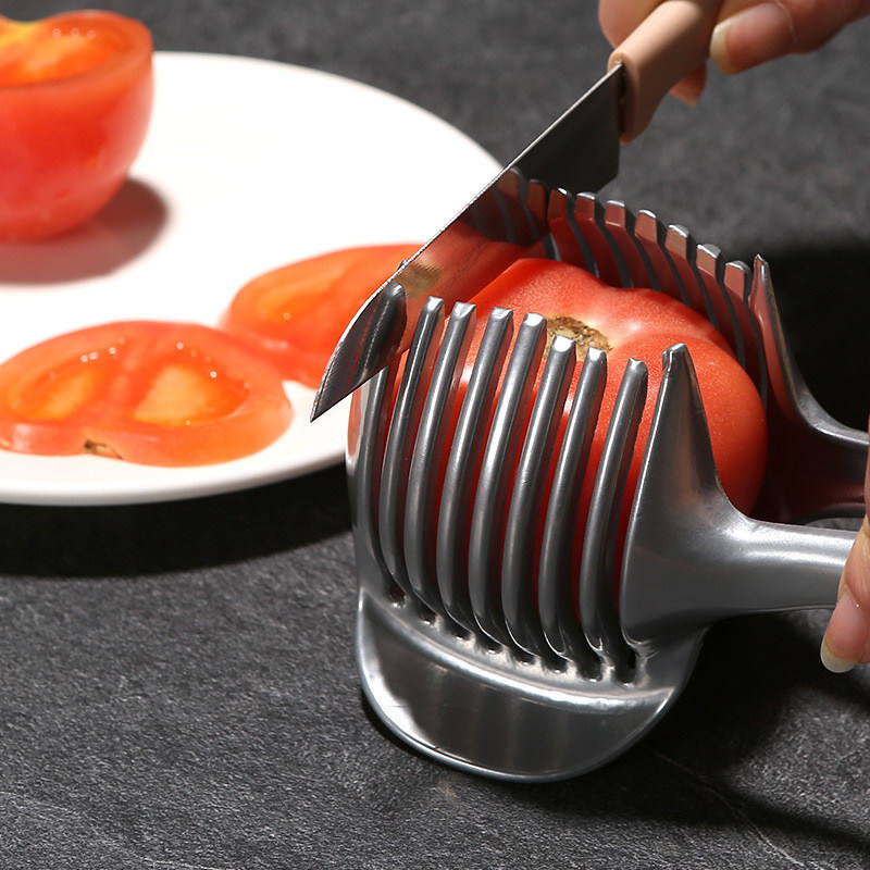 Früchte schneiden Maschine 304 Edelstahl Handgelenk Küchengerät Tomaten schneiden Zitrone Schneider
