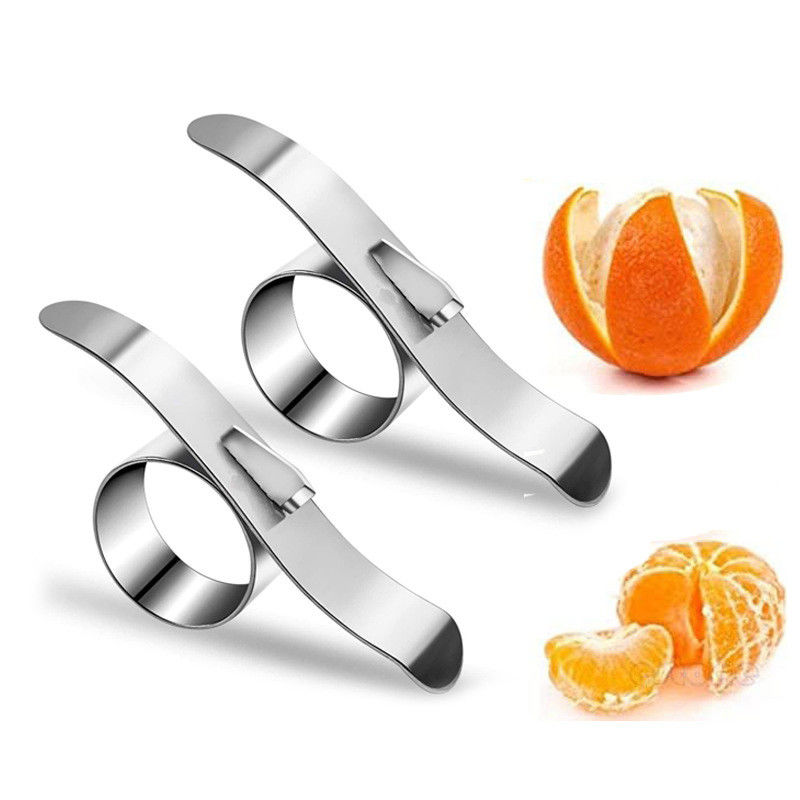 430 Edelstahlring Mini Größe Fruchtpeeler Küchen Gadget Handbuch Orange Peeler Sliver
