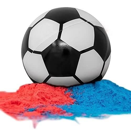 Geschlecht offenbaren Requisiten Confetti Pulverfüllgerät 14*14*14cm Fußball für Babyfeiern