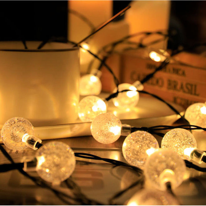 PVC warme weiße klare Vintage-Lampen Girlande Lichter für Feen Hochzeitsdekoration 5-102m