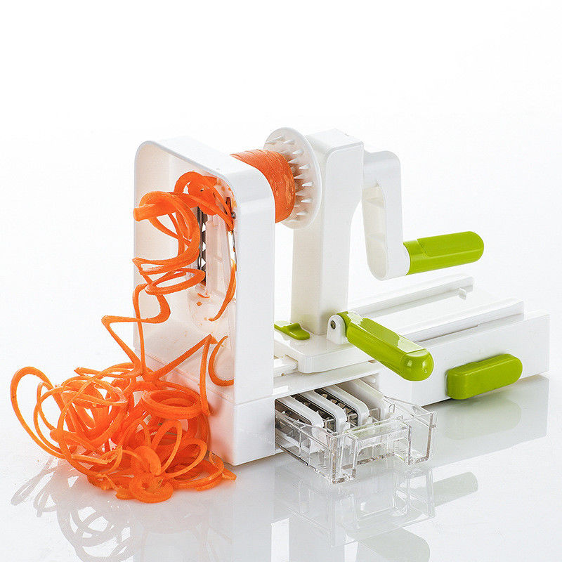Rotary Obst-Gemüseschneider 5 In 1 Multi Küche Manuelle Bandschneider Spirale Schneider