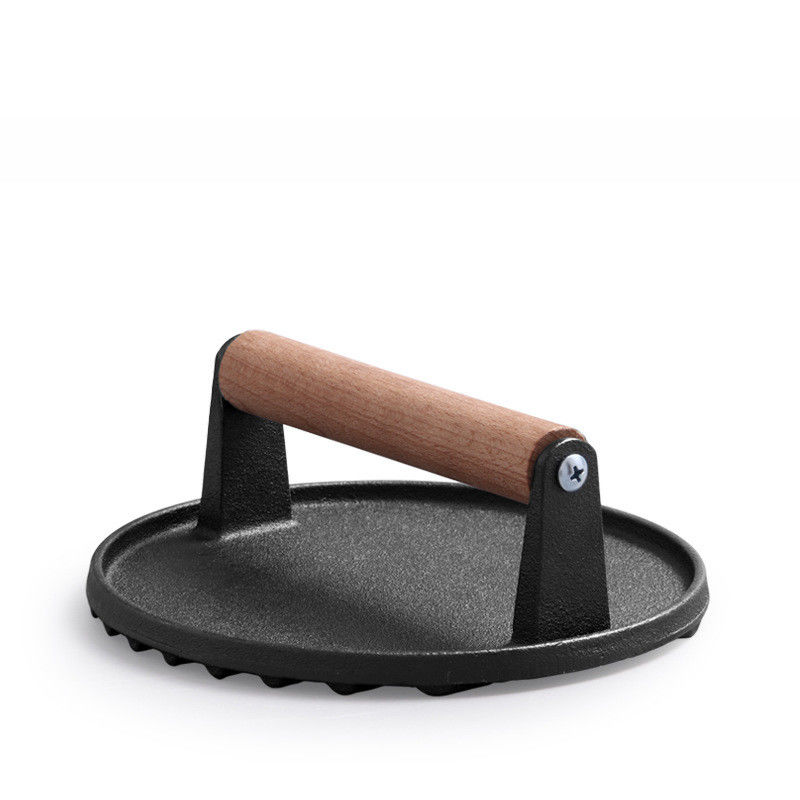 Küchengerät Customized Logo Guss-Eisen-Fleischpresse für schnelle und leckere Smash Burger